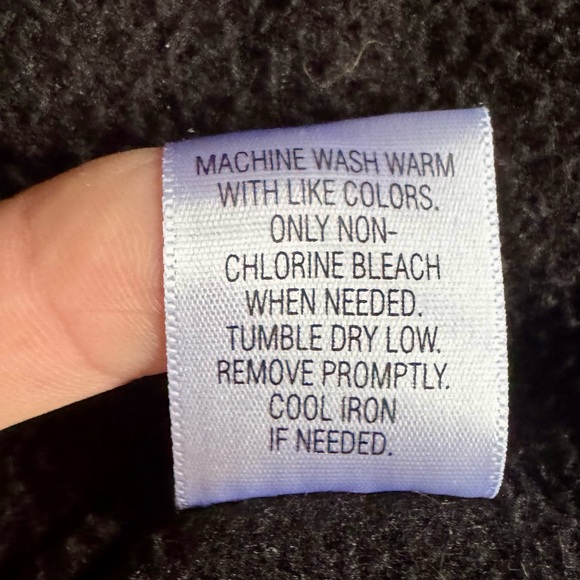 Croft & Barrow Men's Black Quarter Zip Fleece Pullover Large Soft Warm Fall EUC - Picture 6 of 8